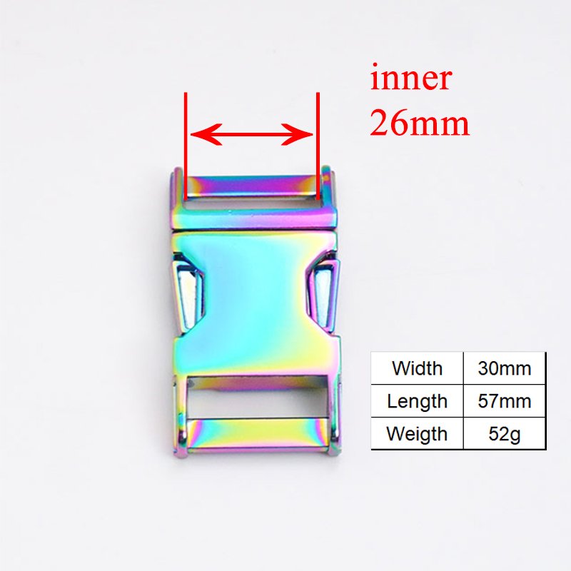 Metal release curved buckle durable hardware for high quality lock puppy cat collars diy parts Zinc Alloy CK25CH - Image 2