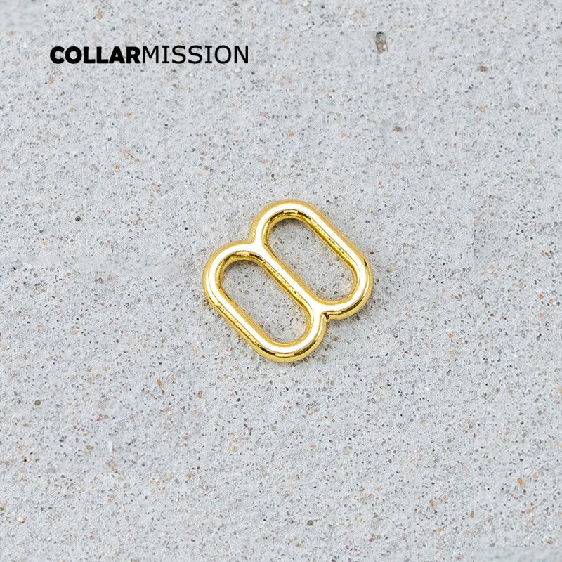 DIY dog collar For 10mm adjustable buckle loop for bag cat dog leash backpacks accessory yellow gold BZK10HJ