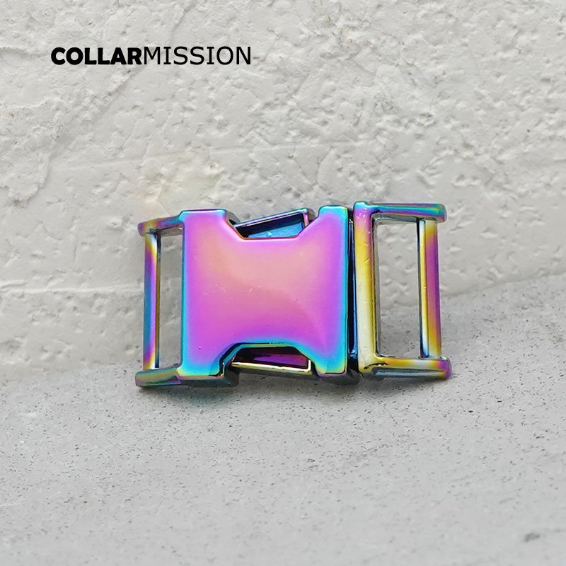 Metal release curved buckle durable hardware for paracord security lock puppy cat collars diy parts Zinc Alloy CK15CH - Image 3