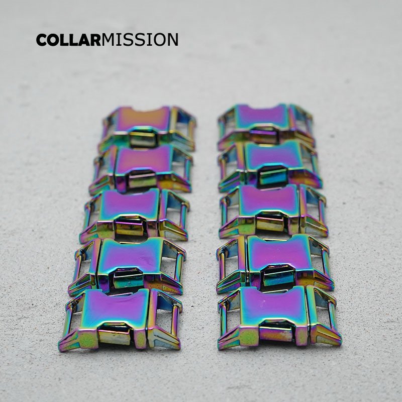 Metal release curved buckle durable hardware for paracord security lock puppy cat collars diy parts Zinc Alloy CK15CH - Image 5