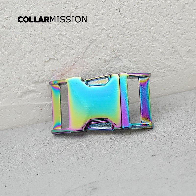 Metal release curved buckle durable hardware for high quality lock puppy cat collars diy parts Zinc Alloy CK25CH - Image 3