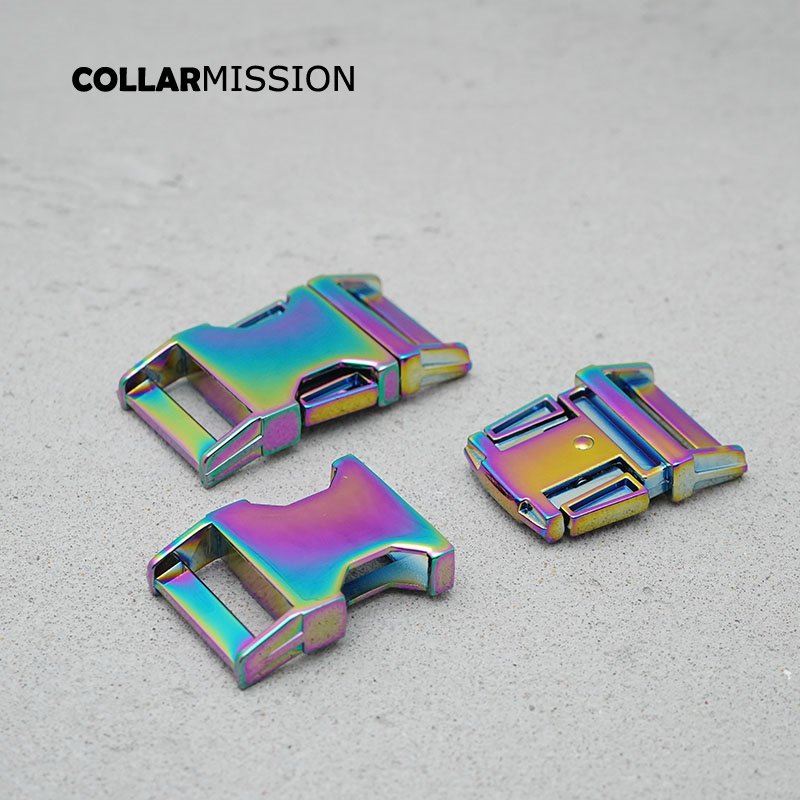 Metal release curved buckle durable hardware for high quality lock puppy cat collars diy parts Zinc Alloy CK25CH - Image 4