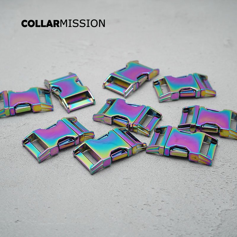 Metal release curved buckle durable hardware for high quality lock puppy cat collars diy parts Zinc Alloy CK25CH - Image 8