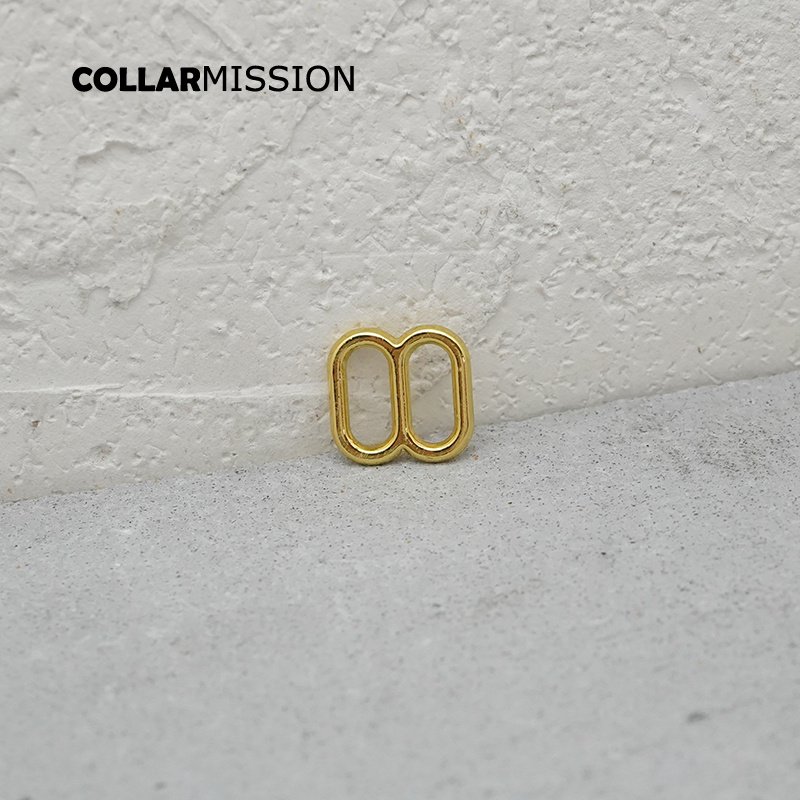 DIY dog collar For 10mm adjustable buckle loop for bag cat dog leash backpacks accessory yellow gold BZK10HJ - Image 2