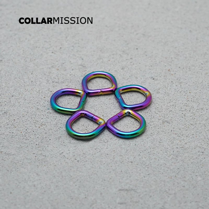 Retailing 10mm metal plating zinc alloy D Rings for backpacks straps bags cat Dog collar dee buckles DIY accessories DK10CH - Image 4