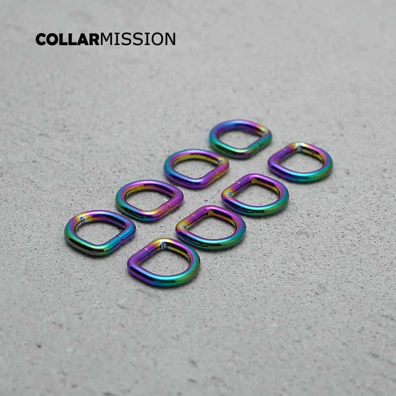 Retailing 10mm metal plating zinc alloy D Rings for backpacks straps bags cat Dog collar dee buckles DIY accessories DK10CH - Image 5