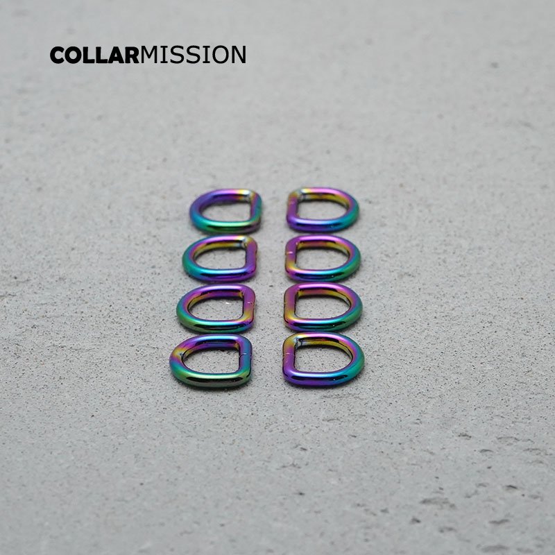Retailing 10mm metal plating zinc alloy D Rings for backpacks straps bags cat Dog collar dee buckles DIY accessories DK10CH - Image 6