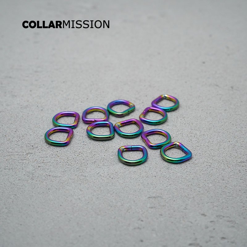 Retailing 10mm metal plating zinc alloy D Rings for backpacks straps bags cat Dog collar dee buckles DIY accessories DK10CH - Image 7