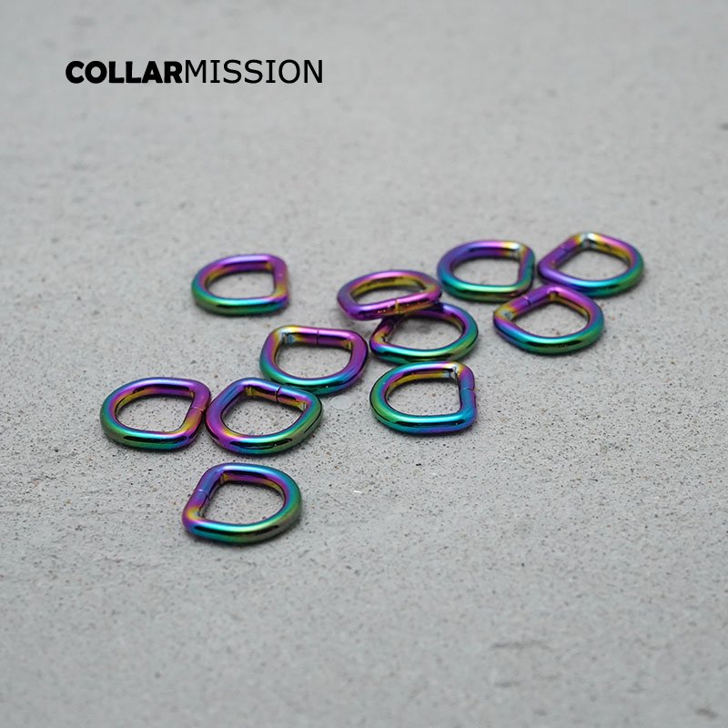 Retailing 10mm metal plating zinc alloy D Rings for backpacks straps bags cat Dog collar dee buckles DIY accessories DK10CH - Image 8