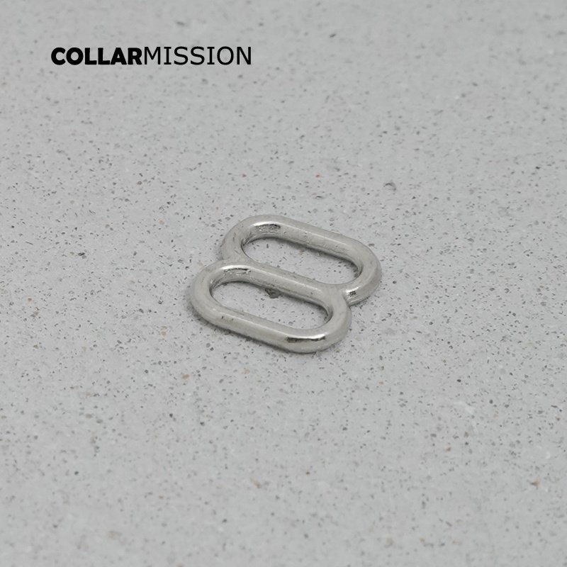 DIY dog collar For 10mm adjustable buckle loop backpack straps dog collar accessory silver BZK10Y