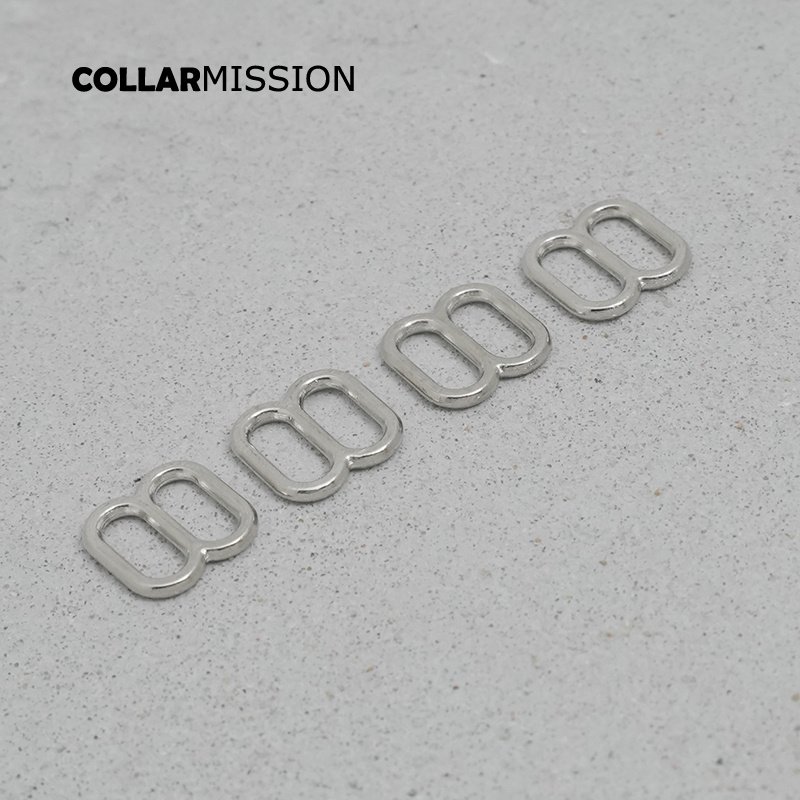 DIY dog collar For 10mm adjustable buckle loop backpack straps dog collar accessory silver BZK10Y - Image 4