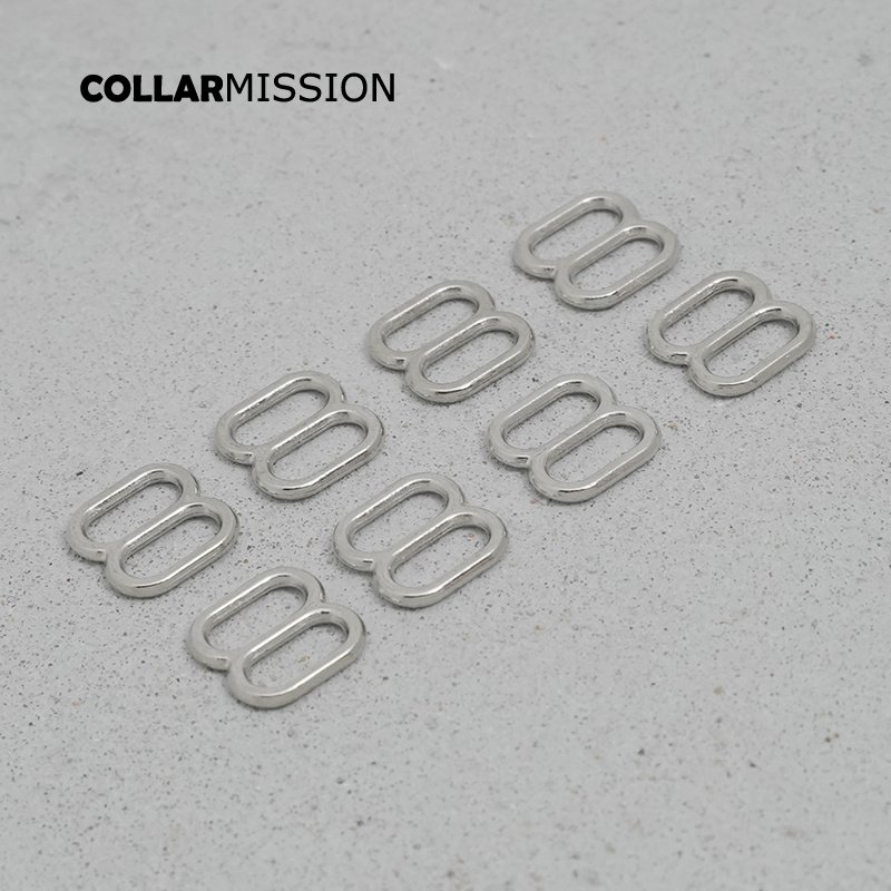 DIY dog collar For 10mm adjustable buckle loop backpack straps dog collar accessory silver BZK10Y - Image 5