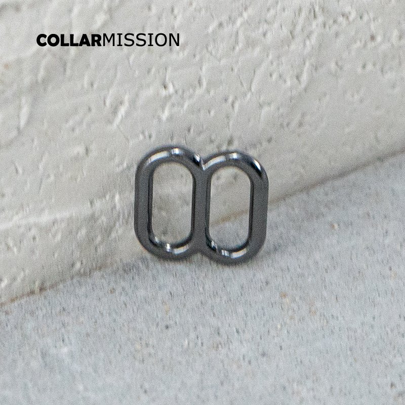 DIY dog collar For 10mm adjustable buckle loop backpack straps dog collar accessory gun black BZK10QH - Image 2