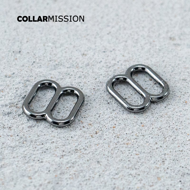 DIY dog collar For 10mm adjustable buckle loop backpack straps dog collar accessory gun black BZK10QH - Image 4