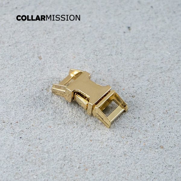 Retailing release buckle 10mm strap webbing garments DIY pet collar accessories durable security lock plated metal buckle CK10J
