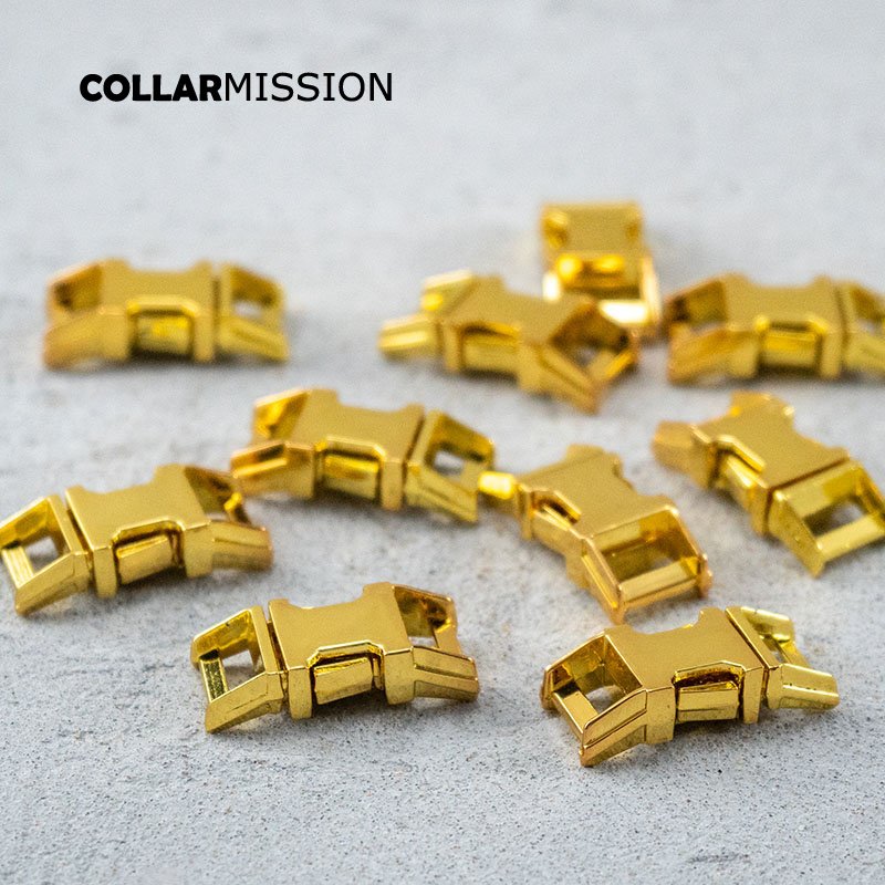 Release buckle 10mm strap webbing garments DIY pet collar accessories durable security lock plated metal buckle CK10HJ - Image 6