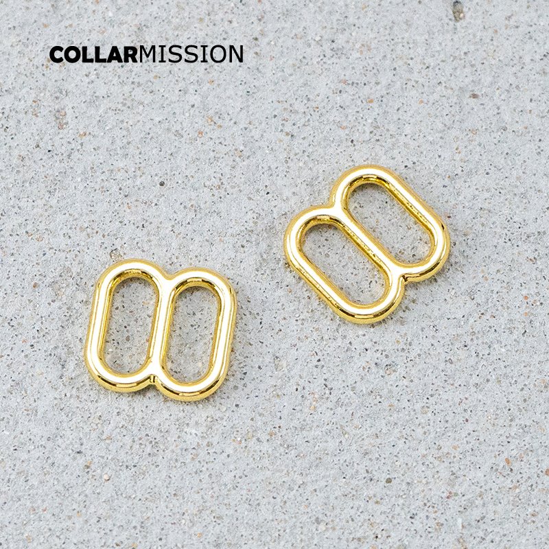 DIY dog collar For 10mm adjustable buckle loop for bag cat dog leash backpacks accessory yellow gold BZK10HJ - Image 4