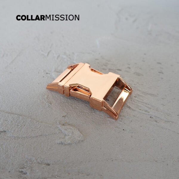 Retailing Slider Curved Side Release Buckles for Dog Collars Bags, DIY Accessories, High Quality Plated Metal Buckle, CK25M