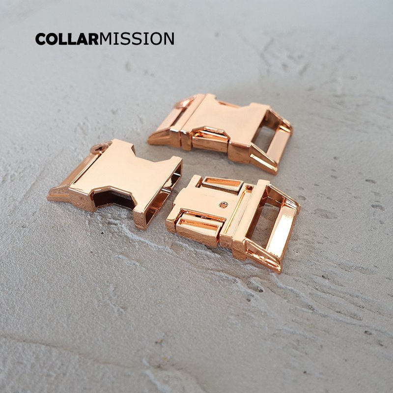 Retailing Slider Curved Side Release Buckles for Dog Collars Bags, DIY Accessories, High Quality Plated Metal Buckle, CK25M - Image 3