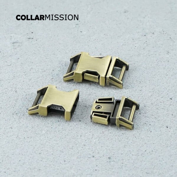 Metal side release curved buckles durable hardware for paracord security lock pet collars diy accessories Zinc Alloy CK15QT