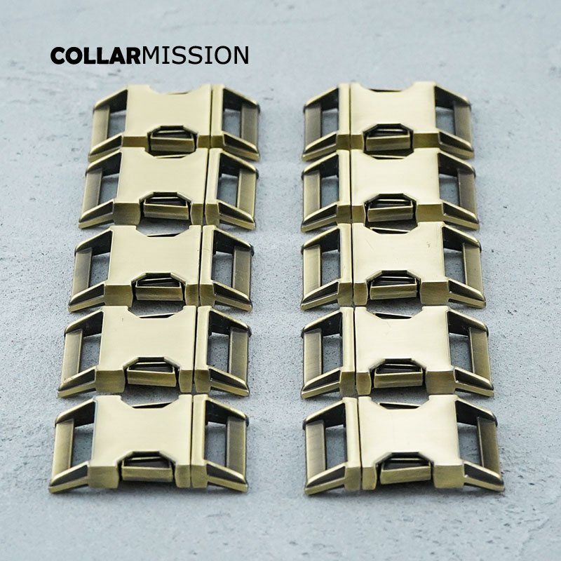 Retailing metal release curved buckles durable hardware good quality lock puppy cat collars diy parts Zinc Alloy CK25QT - Image 5