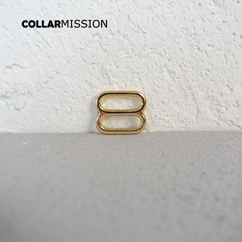DIY dog collar For 15mm webbing gold metal adjustable buckle loop DIY Strap bag belt accessory durable and strong slider BZK15J