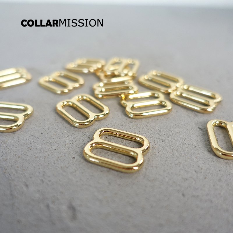 DIY dog collar For 15mm webbing gold metal adjustable buckle loop DIY Strap bag belt accessory durable and strong slider BZK15J - Image 4