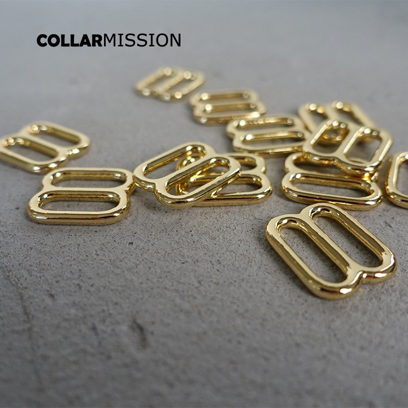 DIY dog collar For 15mm webbing gold metal adjustable buckle loop DIY Strap bag belt accessory durable and strong slider BZK15J - Image 7