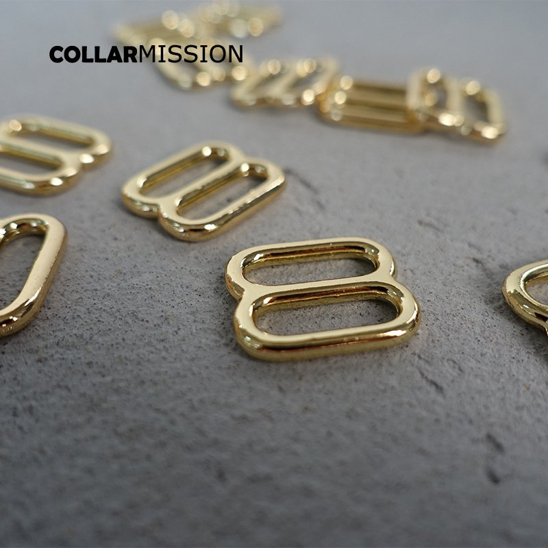 DIY dog collar For 15mm webbing gold metal adjustable buckle loop DIY Strap bag belt accessory durable and strong slider BZK15J - Image 6