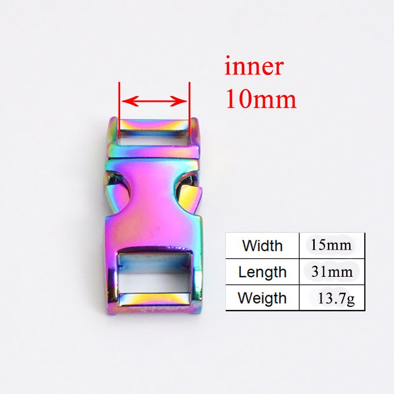 Metal release curved buckle durable hardware for paracord high quality pet collar backpack buckle accessory Zinc Alloy CK10CH02 - Image 2