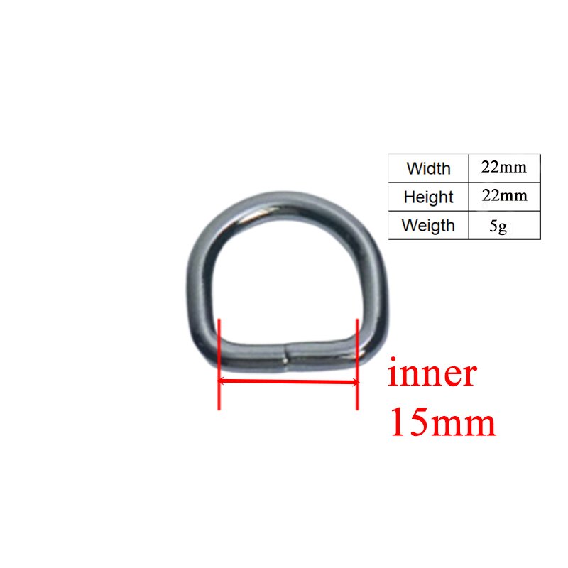1Set (metal buckle+adjust buckle+D ring+metal dog clasp/set) provide laser engraving service customize LOGO 15mm 8 colours - Image 6