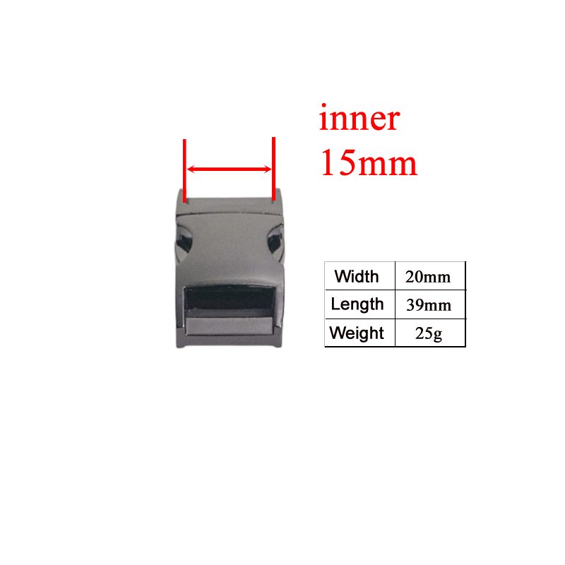 Metal side release curved buckle durable hardware for paracord security lock pet collars diy part Zinc Alloy CK15QH02 - Image 8