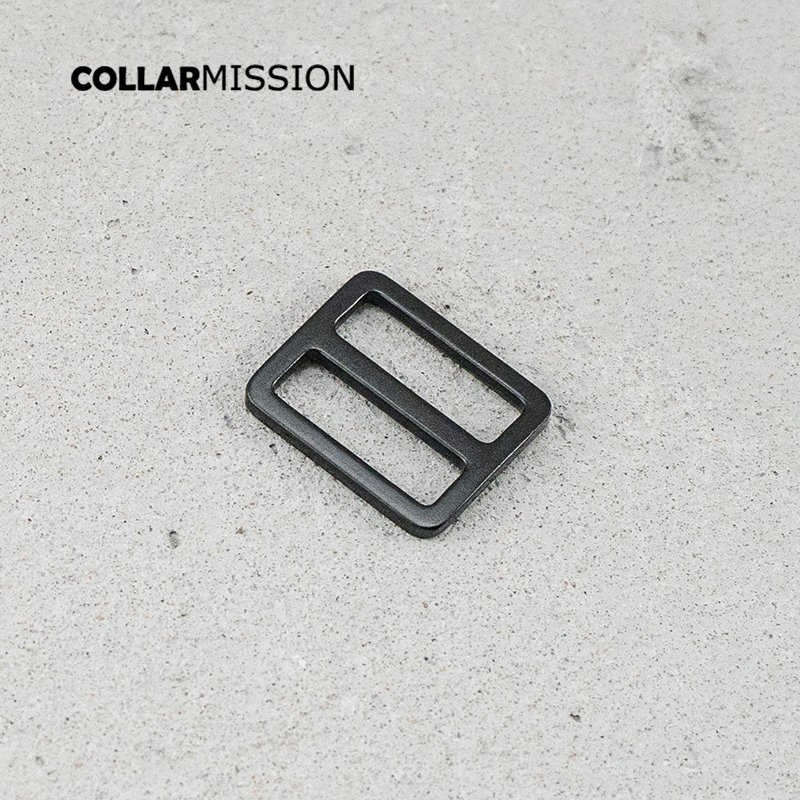 25mm Buckles Adjust Clasp Webbing Slider Buckle metal slider Tri-Glid for DIY dog collar black RZK25H