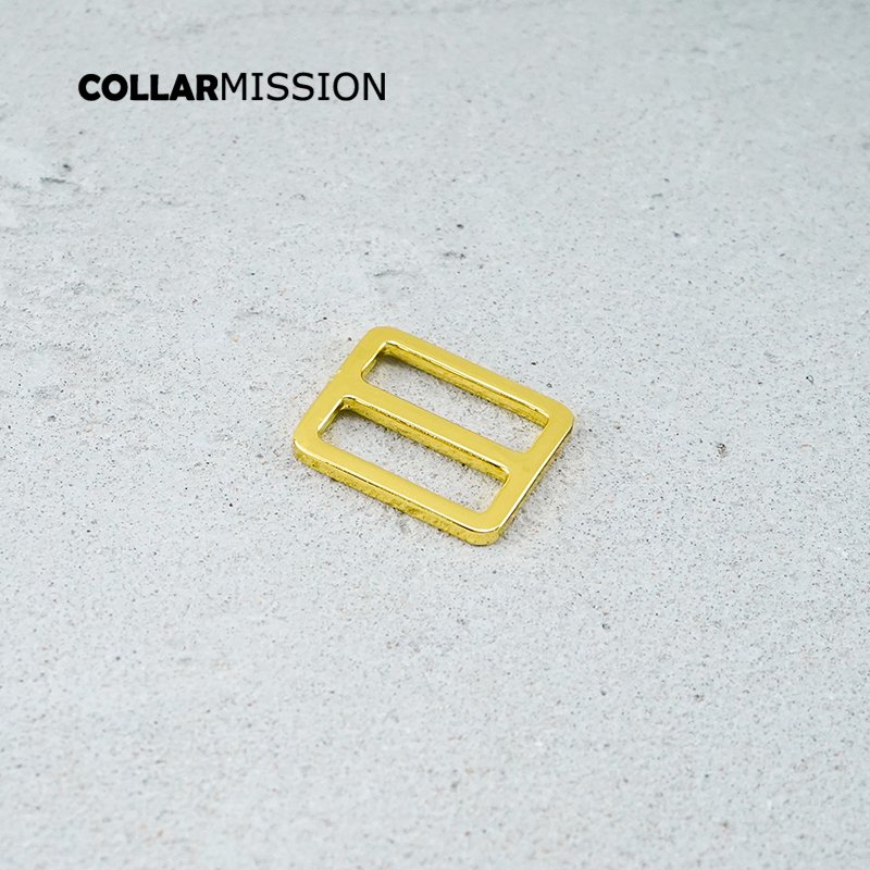 25mm Buckles Adjust Clasp Webbing Slider Buckle metal slider Tri-Glid dog collar yellow gold RZK25HJ