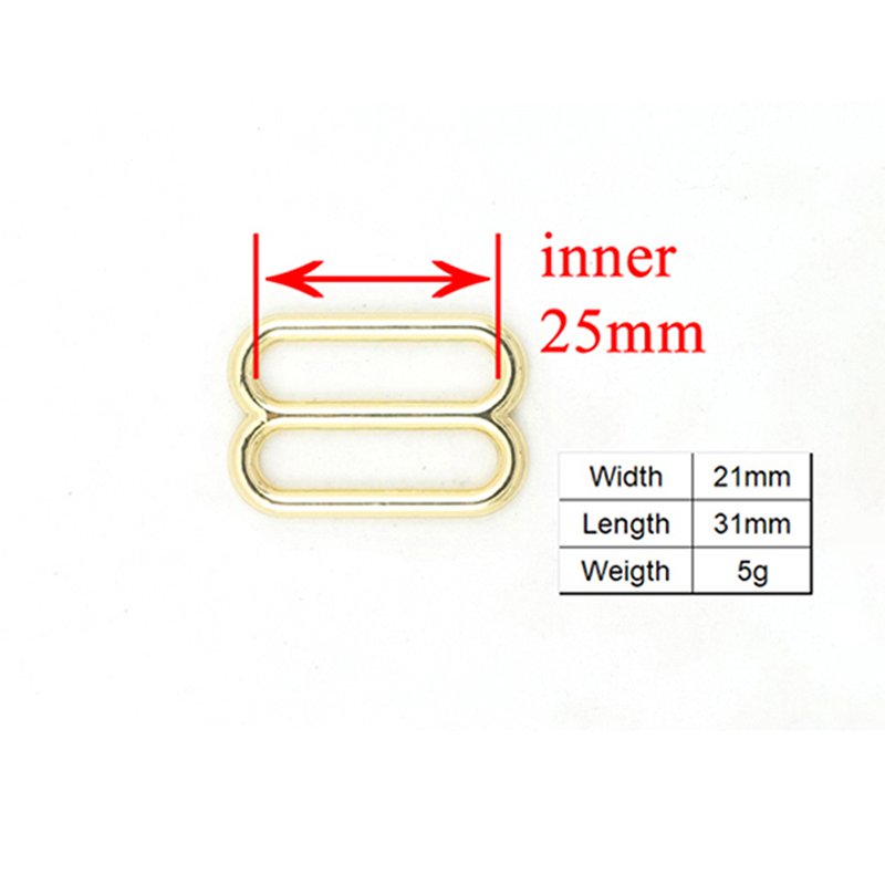 Zinc Alloy Metal Buckle for DIY Dog Collar, Environmental Fastener, Golden Accessory, Manufacturer, BZK25J, 25mm - Image 3