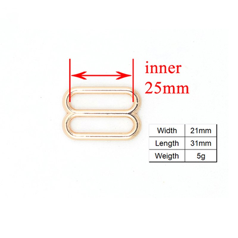 Retailing adjuster buckle environmental slider for 25mm sewing belt bags DIY accessory high quality plated metal buckle BZK25M - Image 3