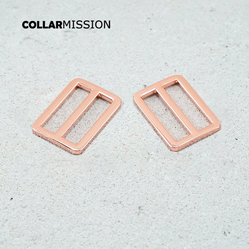 30mm fine workmanship metal slider Tri-Glid for bag cat dog leash backpacks accessory rose gold RZK30M