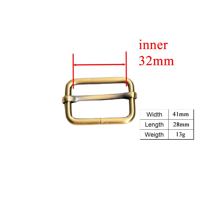 30mm recyclable hardware parts can be used for webbing bags, dog collars, hand bags and accessories bronze LXK30QT - Image 8