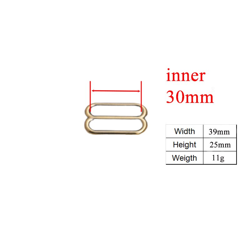 DIY dog collar For 30mm adjustable buckle loop for DIY Strap bag belt accessory durable and strong slider bronze BZK30QT - Image 3