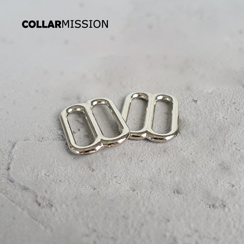 20mm adjustable buckle loop for dog collar harness backpack strap accessory silver BZK20Y