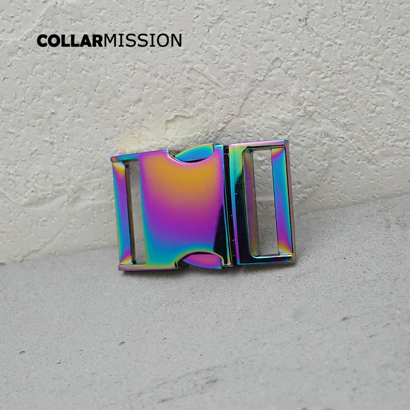 Metal side release curved buckle durable hardware for paracord security lock dog cat collars DIY accessories Zinc Alloy CK30CH02 - Image 2