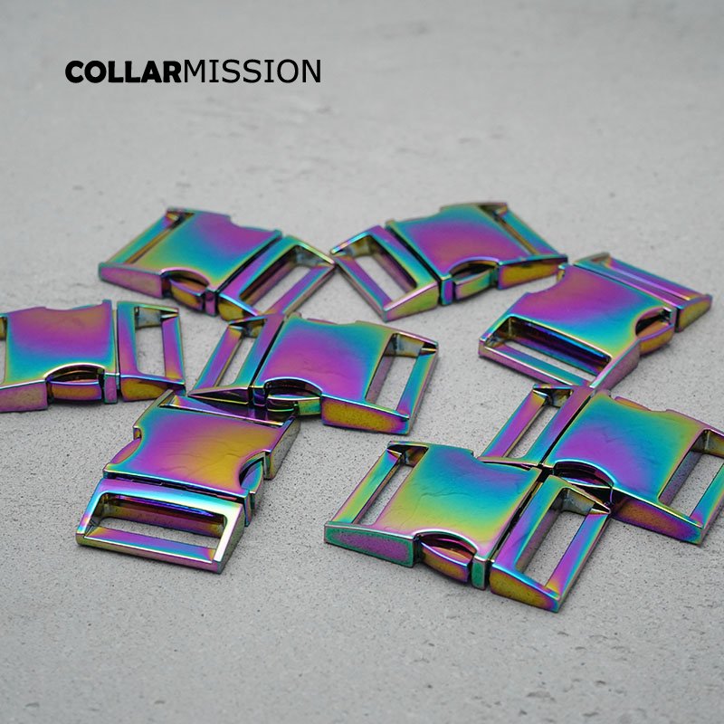 Metal side release curved buckle durable hardware for paracord security lock dog cat collars DIY accessories Zinc Alloy CK30CH02 - Image 6