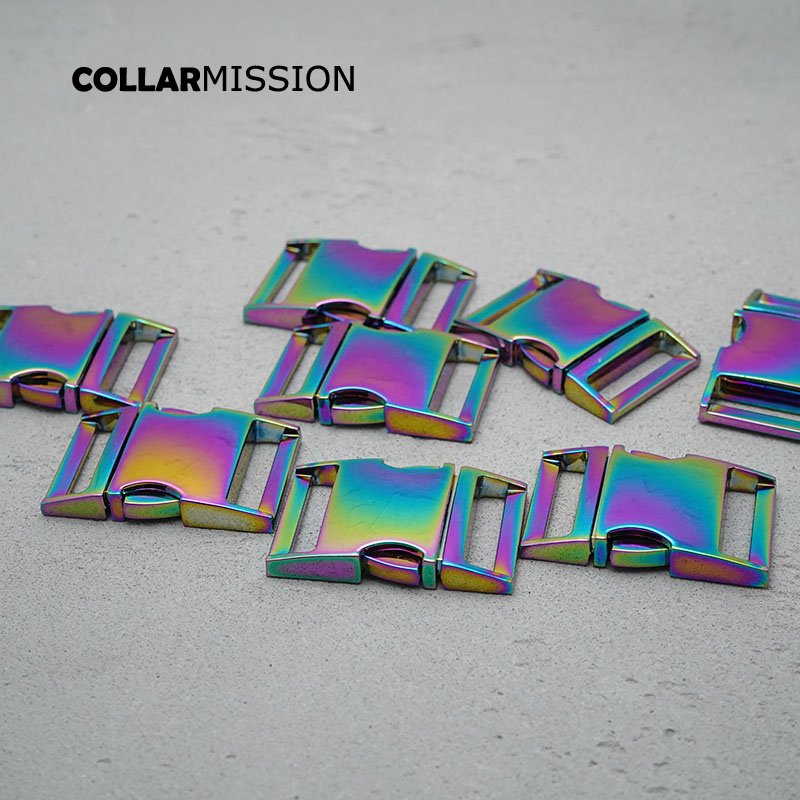 Metal side release curved buckle durable hardware for paracord security lock dog cat collars DIY accessories Zinc Alloy CK30CH02 - Image 7