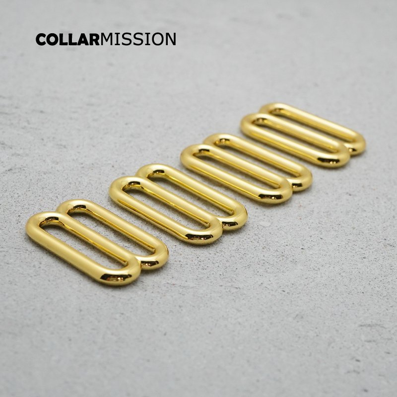 DIY dog collar For 30mm adjustable buckle loop Adjust Clasp Webbing Slider Buckle metal slider yellow gold BZK30HJ - Image 5