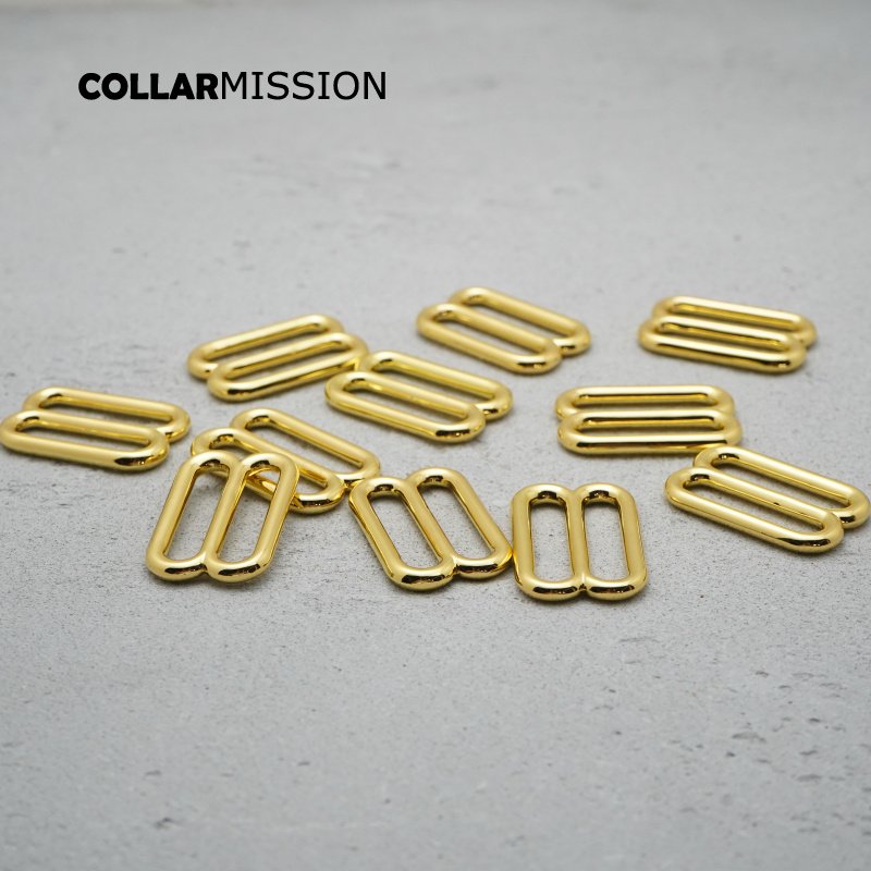 DIY dog collar For 30mm adjustable buckle loop Adjust Clasp Webbing Slider Buckle metal slider yellow gold BZK30HJ - Image 8