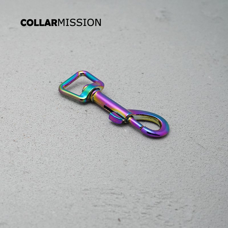 15mm non-welding rotatable adjustable hook buckle for pet puppy collar dog leash accessories rainbow PK15CH - Image 2