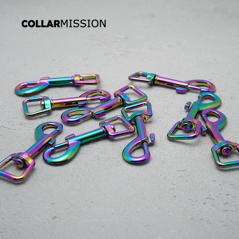 15mm non-welding rotatable adjustable hook buckle for pet puppy collar dog leash accessories rainbow PK15CH - Image 6