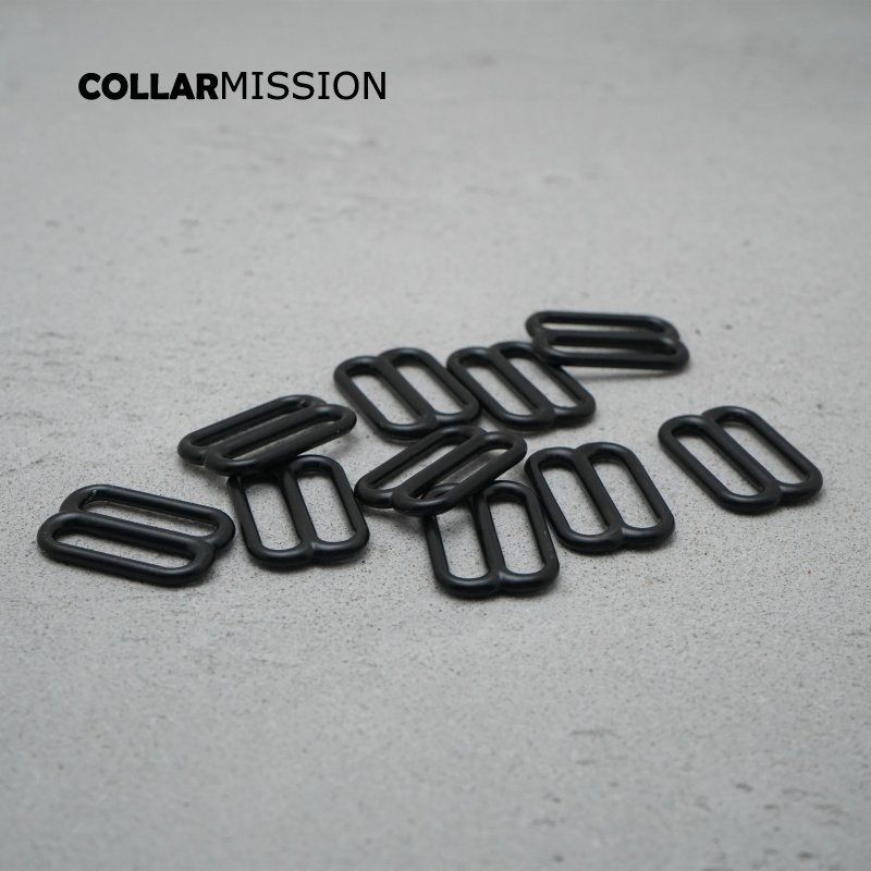 Retailing high quality black plated metal buckle adjuster slider for dIY dog collar 25mm sewing Webbing handbag backpack BZK25H - Image 8