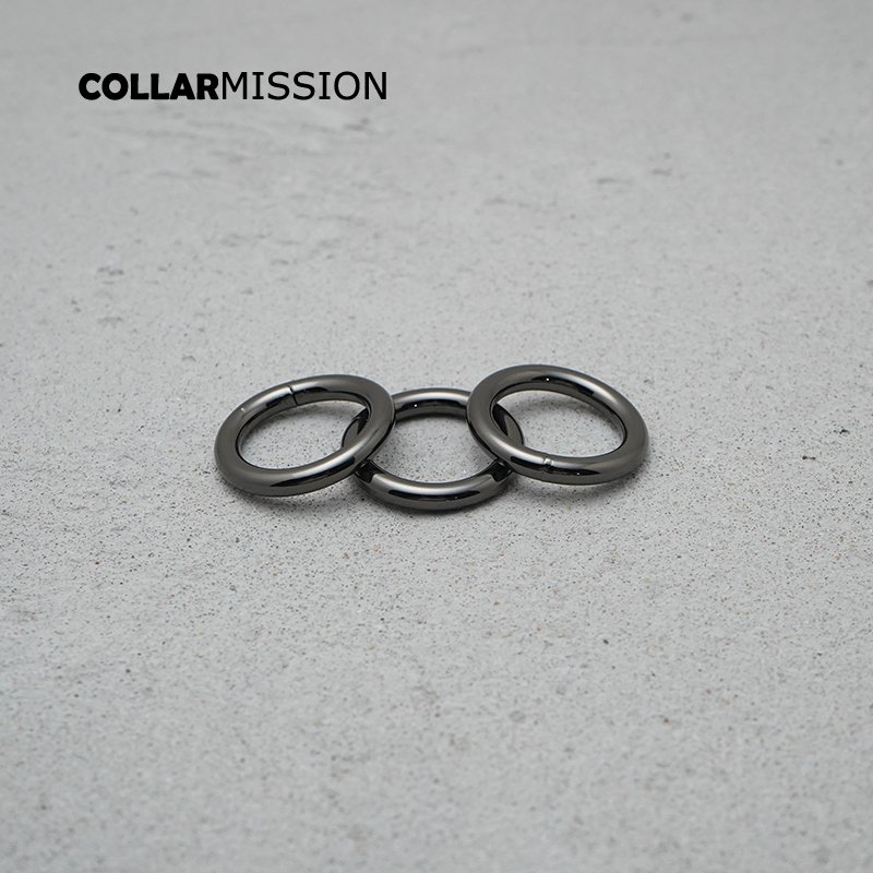 20mm adjustable ring buckle durable hardware for leather belt bag handbag bag DIY dog collar accessories gun black YH20QH - Image 3