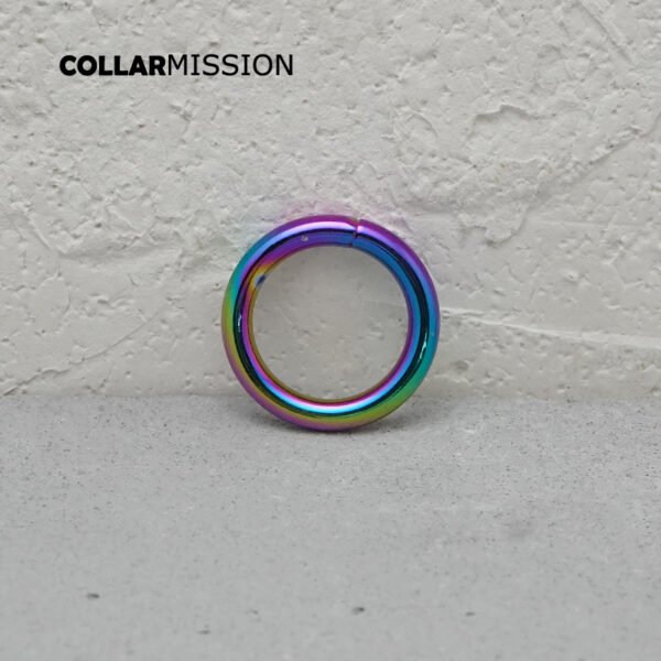 20mm colorful rainbow ring durable hardware for connecting belt bag, webbing bag, DIY dog collar accessories YH20CH